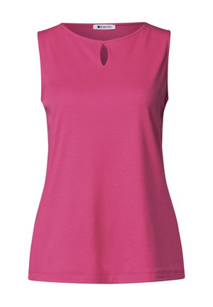 Street One, TOP MIT RUNDHALS UND CUT-OUT-DETAIL - Débardeur - magenta dream