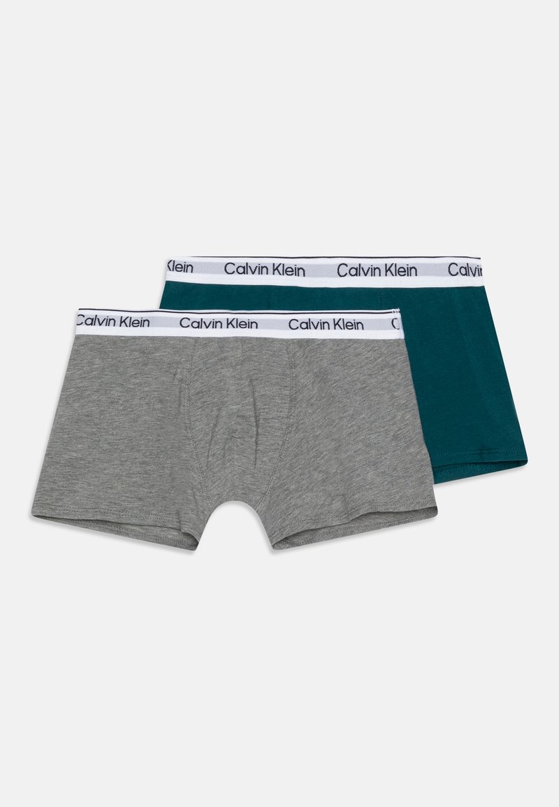 Calvin Klein Underwear TRUNK 2 PACK Onderbroeken darkeverglade/grey/blauw Zalando.be