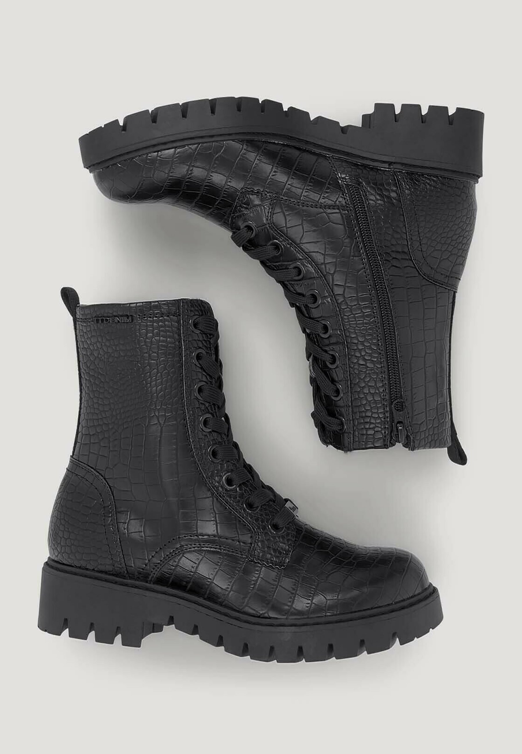 Femme MIT SCHLANGENHAUTMUSTER - Bottes à lacets Femme MIT SCHLANGENHAUTMUSTER - Bottes à lacets