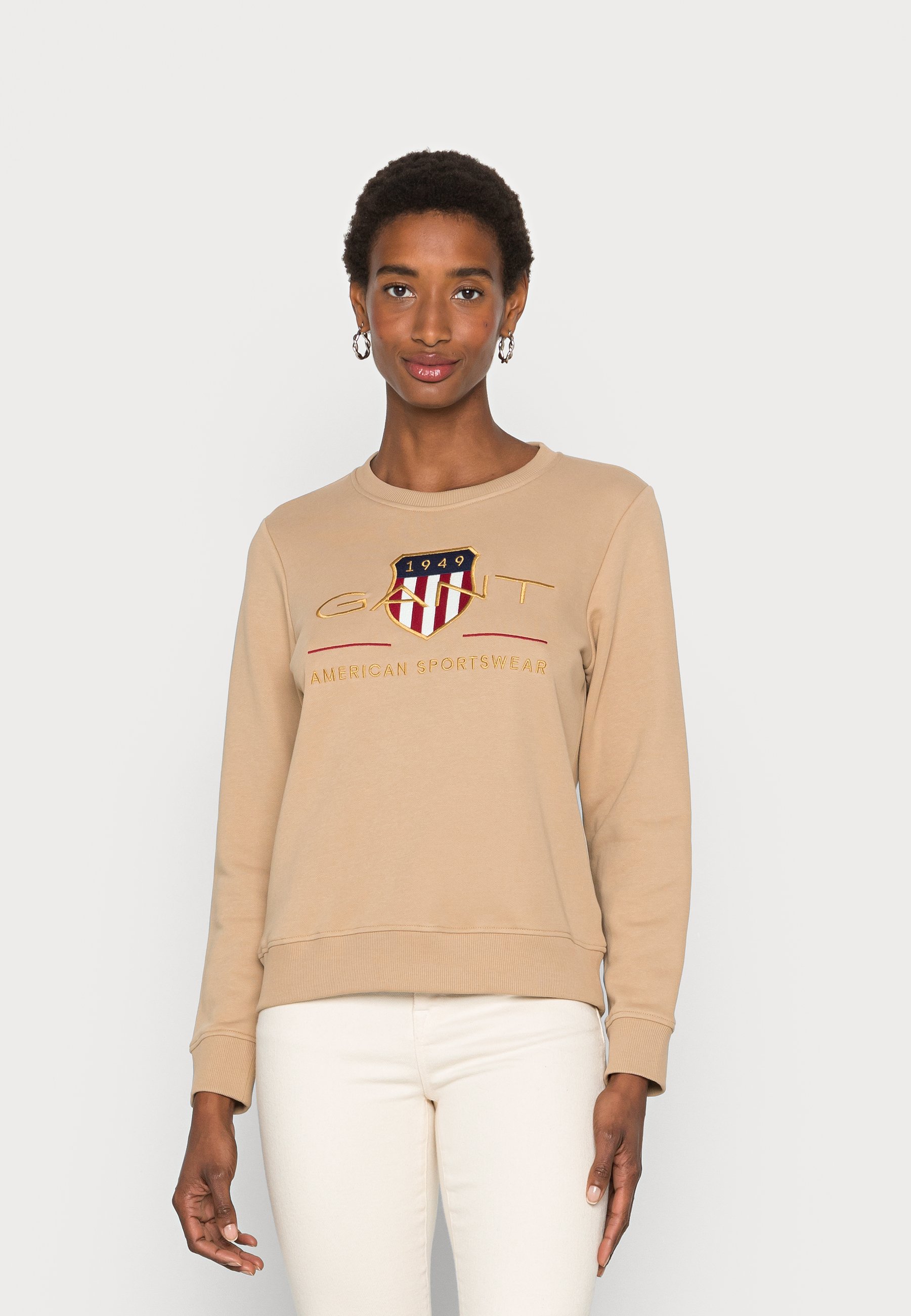 GANT ARCHIVE SHIELD C NECK - Sweatshirt - hazelwood beige/beige - Zalando.de