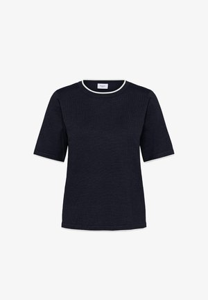 Saint Tropez, MILASZ CONTRAST STRIPE SHORT SLEEVE - Trükipildiga T-särk - nightsky ice contrast