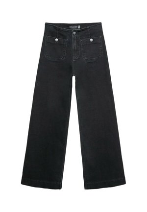 Stradivarius, D77 MINIMALIST JEANS WITH POCKETS - Jean boyfriend - mottled black