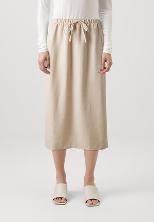 ONLAMAHLE MIDI STRING SKIRT  - sukňa v tvare A - pumice stone