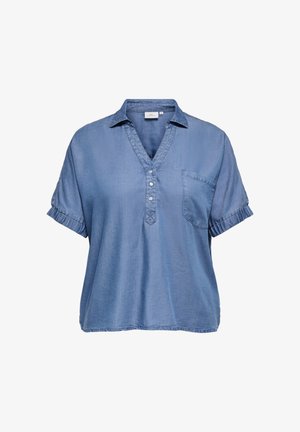 ONLY Carmakoma, CARCHARIS LIFE SLEEVE - Bluse - medium blue denim