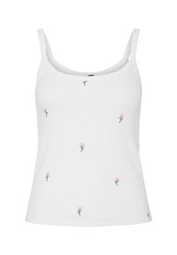 PIECES dam topp PCMAY - Bright White