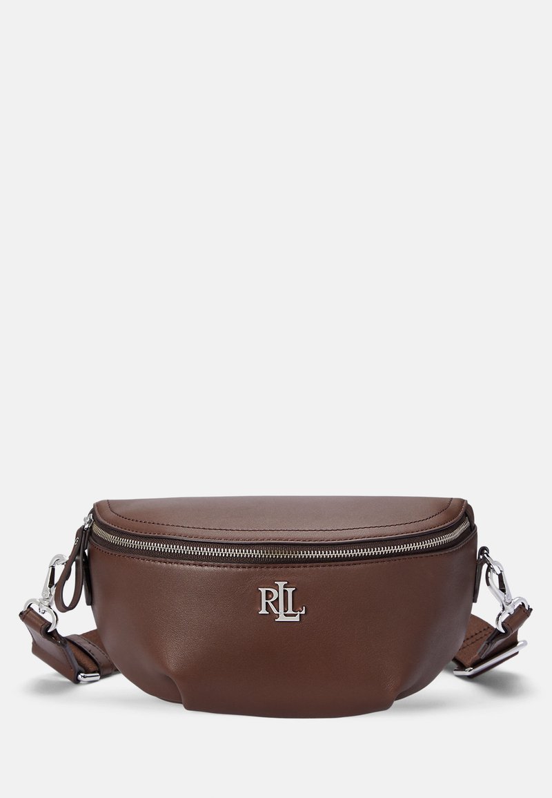 Lauren Ralph Lauren LEATHER MARCY BELT BAG - Skulderveske - dark mahogany