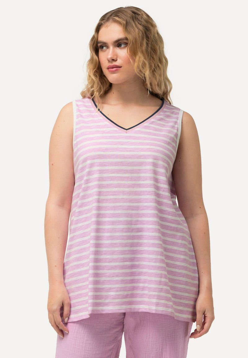 Ulla Popken STRIPED - Top - light violet