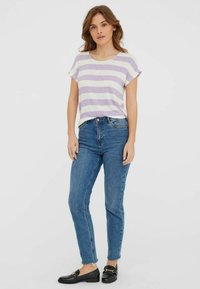 Vero Moda VMWIDE STRIPE  - Tričko s potlačou - lavendula