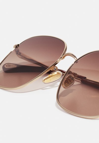 CHLOÉ Zonnebril - gold-coloured/brown