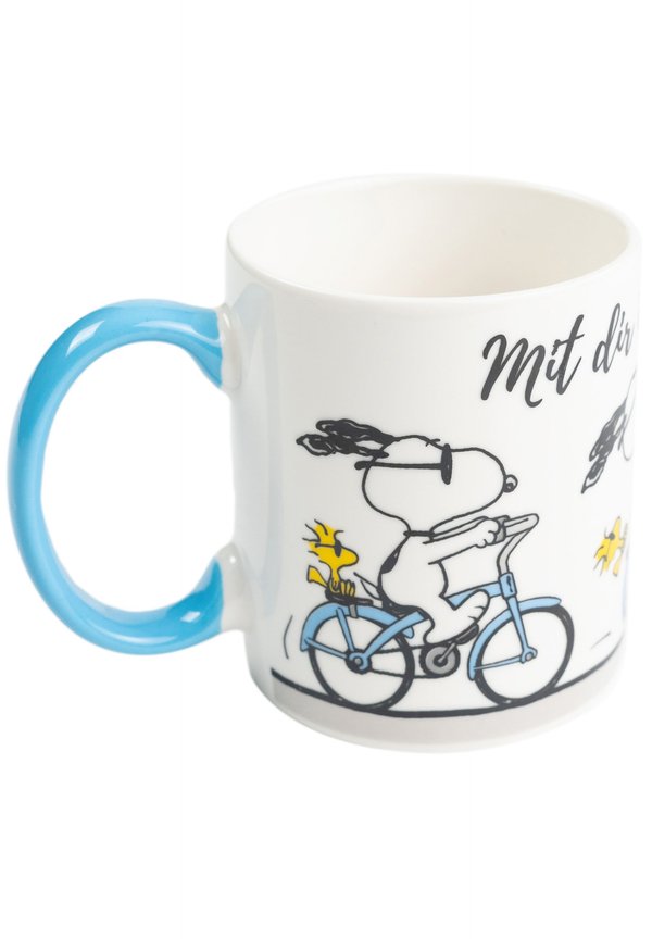 THE PEANUTS SNOOPY TASSE MIT DIR IST ALLES SCHÖNER KAFFEETASSE  - Trinkflasche - weiß