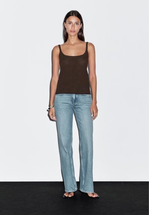 FLOWING - Top - dark brown