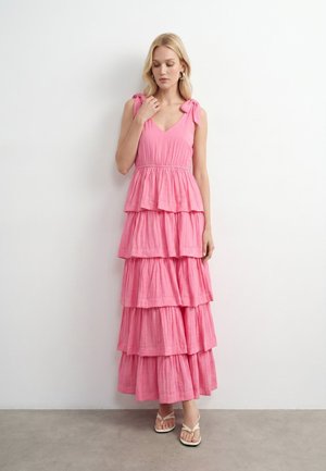 Vero Moda VMBLAIR LAYER ANCLE DRESS - Robe de cocktail - pink cosmos