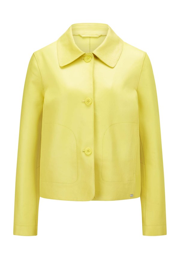 MSCANNA - Lederjacke - sonnengelb