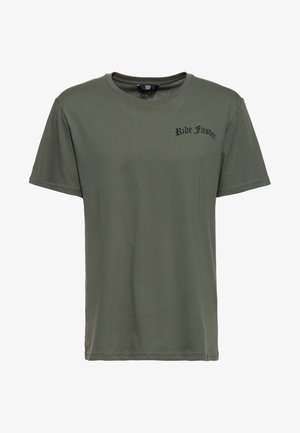 Print T-shirt - olivgrün