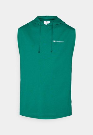 Champion HOODED TEE - Majica kratkih rukava s printom - dark green