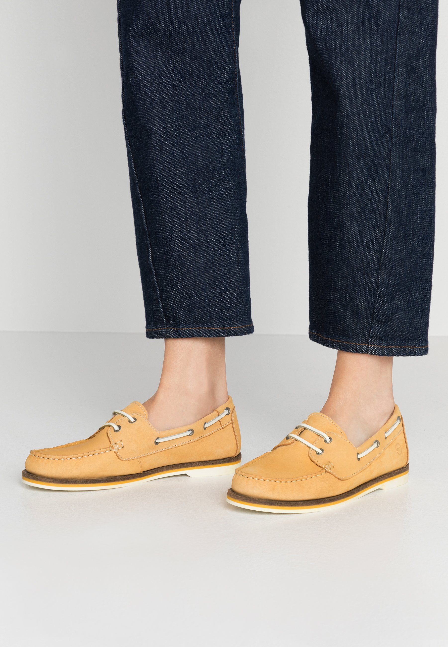 Tamaris LACE-UP - Båtsko - yellow Tamaris LACE-UP - Båtsko - yellow
