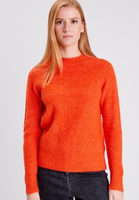 BONOBO Jeans MIT LANGEN ÄRMELN - Strickpullover - orange