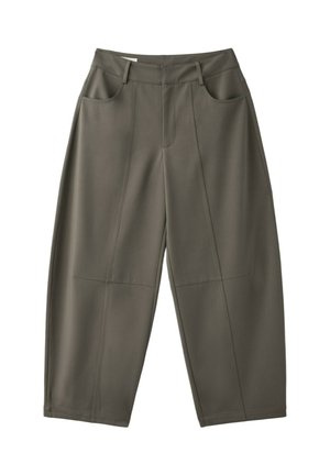 Stradivarius, TAILORED BARREL TROUSERS - Nohavice - light brown