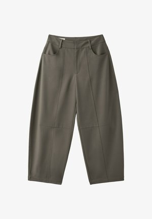 Stradivarius, TAILORED BARREL TROUSERS - Nohavice - light brown