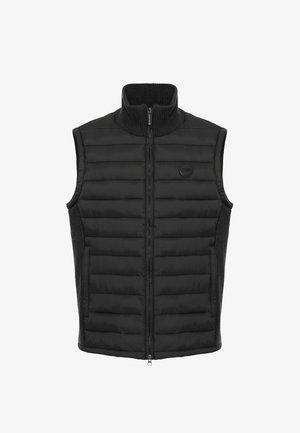 Colmar Originals, COLMAR ORIGINALS GILET WITH KNIT INSERTS - Chaleco - black