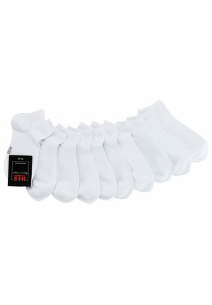 H.I.S 10 PAAR - SNEAKERSOCKEN - Schuhsohle/Fußbett - weiß