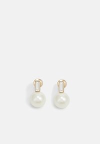 Lauren Ralph Lauren STONE STUD - Náušnice - gold-coloured/white