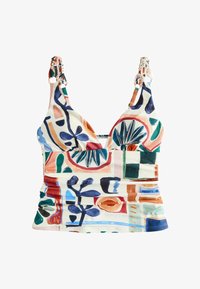 Sélectionné, rust red cream abstract