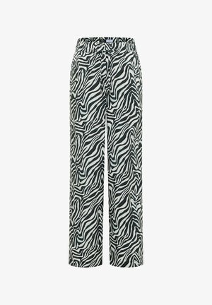 Cecil, STRAIGHT LEG PANTS WITH ZEBRAPRINT - Broek - palm breeze green