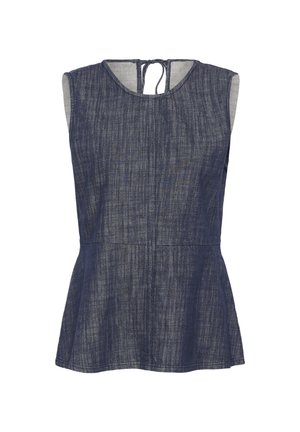 Soaked in Luxury, SLLUFIRA TOP - Blouse - dark blue denim