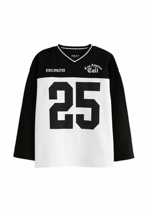 VARSITY REGULAR FIT - Ilgarankovis viršutinės dalies drabužis - black white