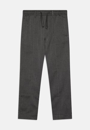 Abercrombie & Fitch PINTUCK LOOSE PARTY PANT - Stoffhose - grey houndstooth