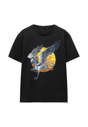 Cotton Soul, HARRY POTTER HIPPOGRIFF OVER THE MOON - T-Shirt print - black