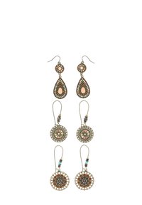 IZIA 3 PACK - Cercei - gold coloured