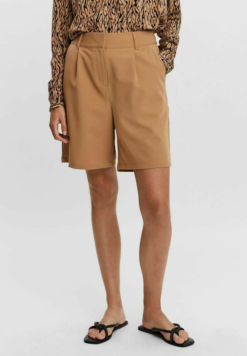 Damen Jeansröcke | Vero Moda Shorts tobacco brown/braun meliert - EM19479 Damen Jeansröcke | Vero Moda Shorts tobacco brown/braun meliert - EM19479