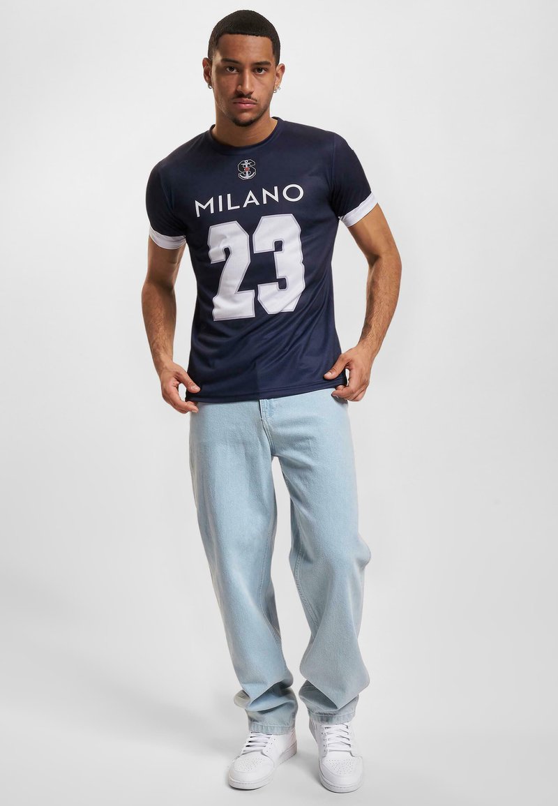 DEF MILANO SEAMEN FAN - T-shirts med print - navy