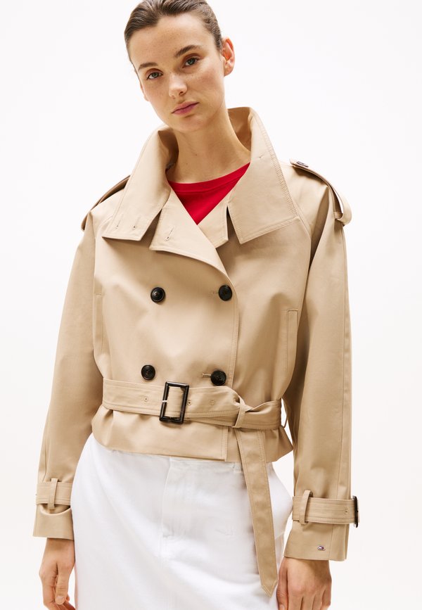 CROP - Parka - beige