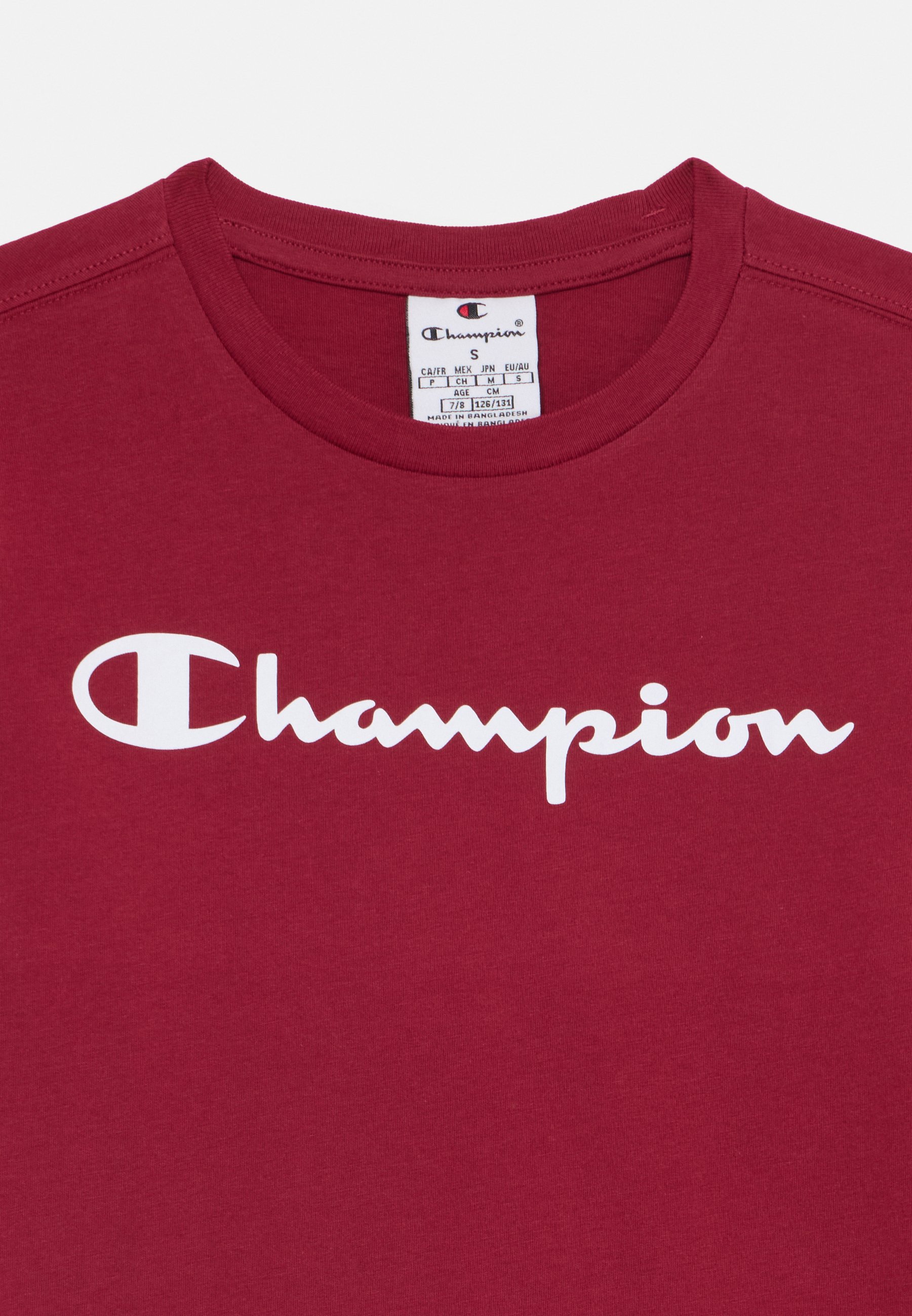 Champion LONG SLEEVE LARGE LOGO UNISEX - Long sleeved top - red