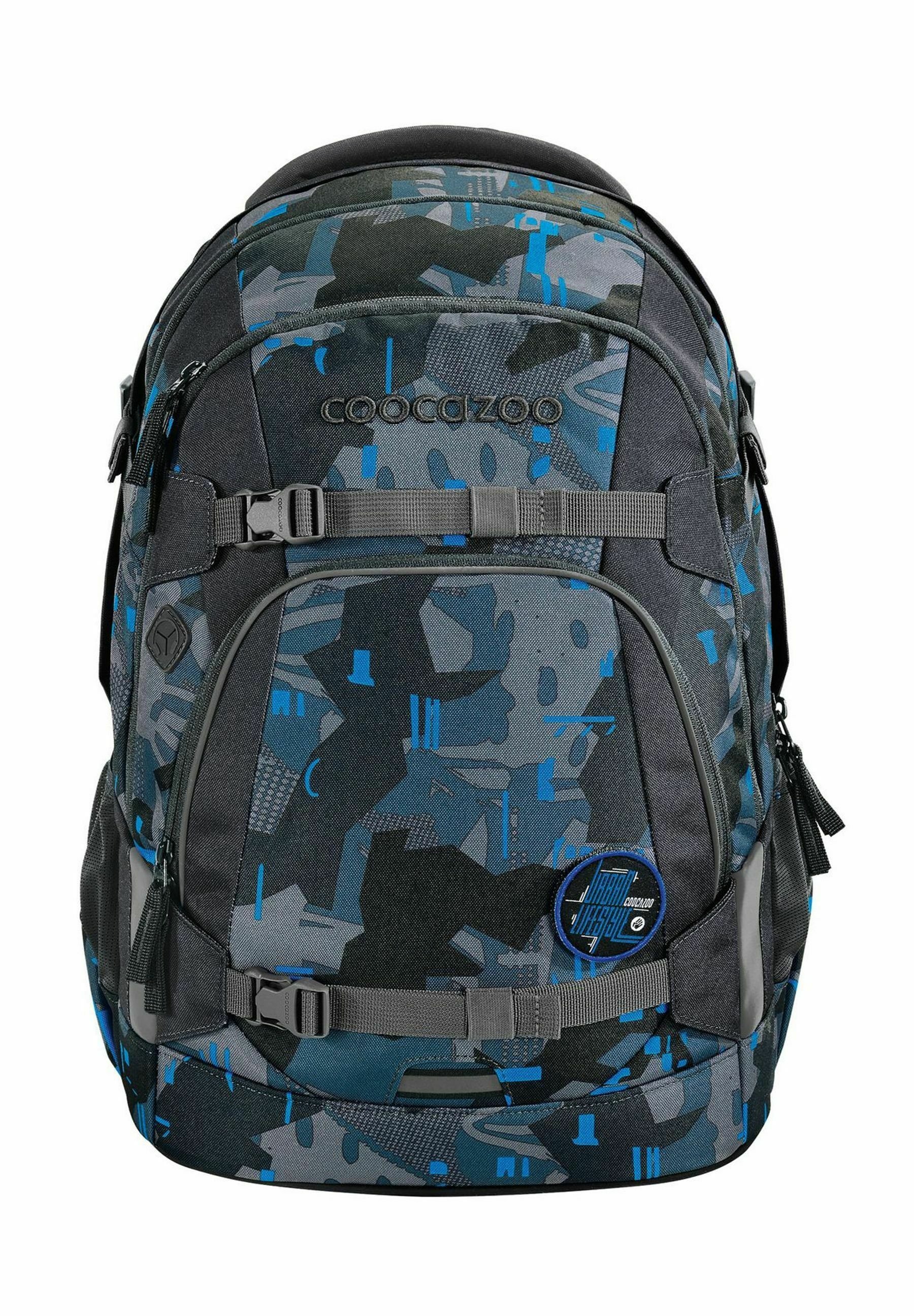 Ensemble sac à dos Coocazoo PORTER Grey Rocks 2 pièces, avec trousse