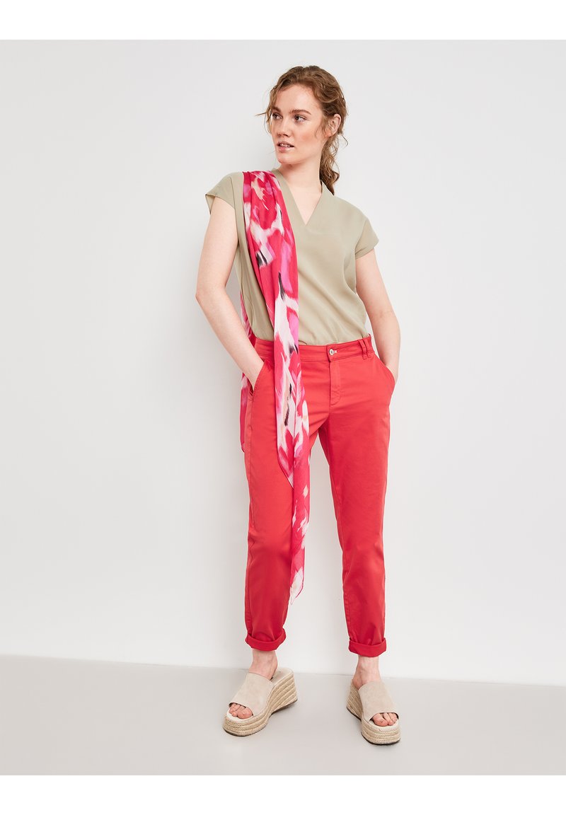 Taifun TUCH TRIANGLE - Tuch - rose kiss gemustert/rot - Zalando.ch