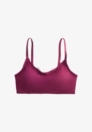 Marks & Spencer, JASMINE LACE NON WIRED SEAMFREE CROP TOP - Toppe - dark raspberry