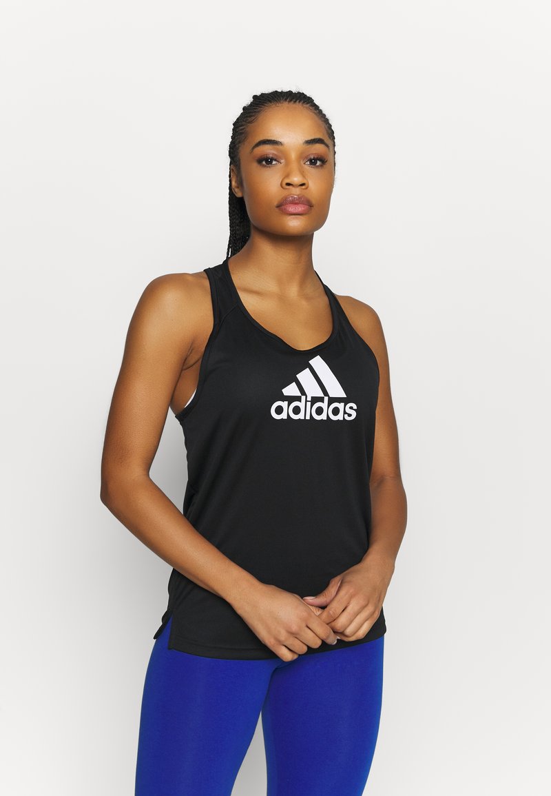 adidas Performance Top black/white/black Zalando.ie