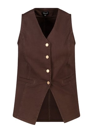 MS Mode, MS MODE WAISTCOAT NOT TRANSLATED - Bodywarmer - dark brown