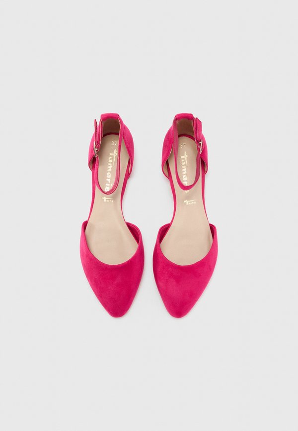 Ankle strap ballet pumps - fuxia4