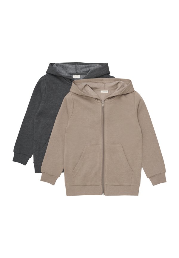 MISWEAT 2 PACK - Zip-up sweatshirt - fossil