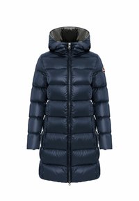 WITH ATTACHED HOOD - Piumino lungo - blue