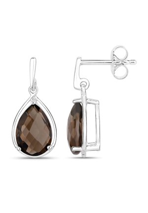 RAUCHQUARZ EDELSTE - Boucles d'oreilles - silberfarben