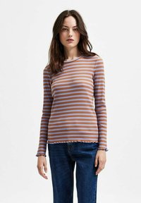 Selected Femme SLFANNA CREW NECK - Langarmshirt - jacaranda