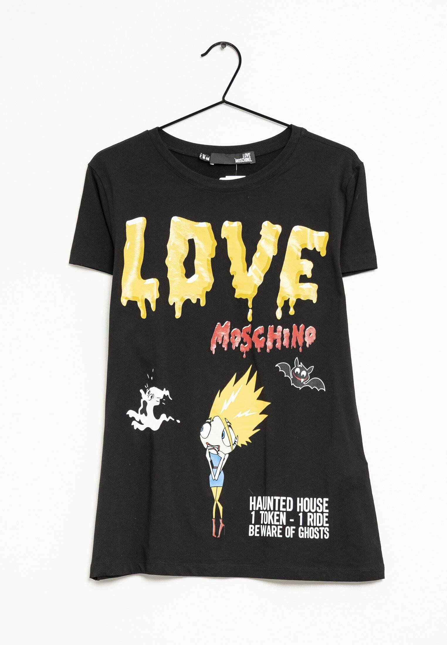 MOSCHINO JEANS Print T-shirt black (Pre-owned)