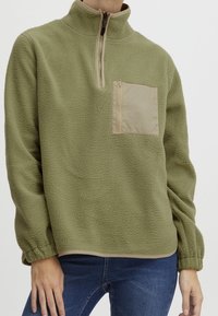 Oxmo Felpa in pile - grey denim
