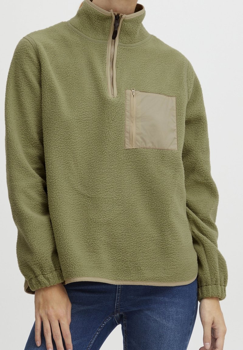 Oxmo Felpa in pile - grey denim